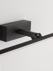Lampa ścienna kinkiet LED czarny nad lustro listwa regulowana minimalistyczny IP44 ALFAS LE45786 Luces Exclusivas